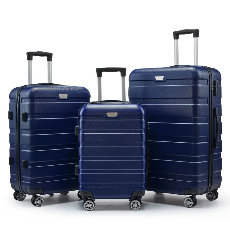 3 Pcs/Set Suitcase Set Different Sizes Large Hard Shell Spinner Wheel TSA Lock 20/24/28 Inch Luggage Suitcase