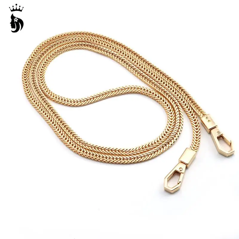 Bag Chain DIY Gold/Silver/Gun Black Bag Strap Replacement Purse Chain Shoulder Bag Straps Small Handbag Purse Handle Chain