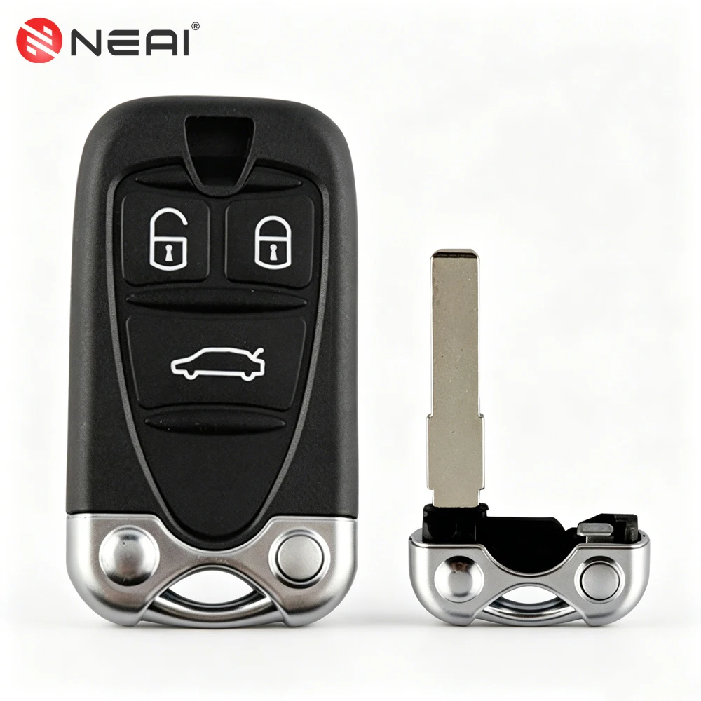 For Alfa Romeo 159 156 Giulietta Brera Spider GT Remote Car Key Shell Cove Case 3 Buttons Smart Fob Housing With Uncut Blade