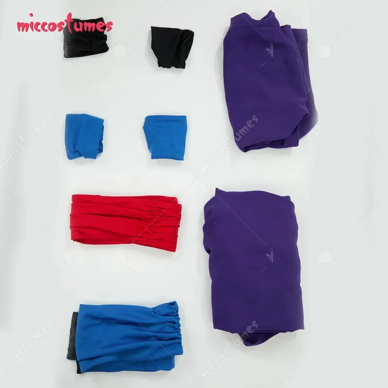 Sky06 HAIKYUU Disfraz de cosplay Gohan para hombre, conjunto de top y pantalones con cinturón y muñequeras 66lU&