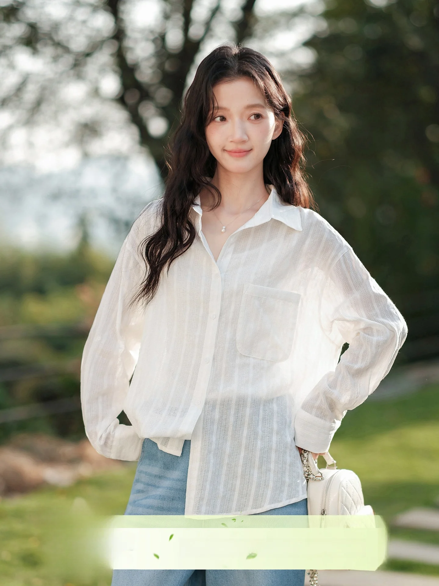 

Женская свободная рубашка с длинным рукавом в полоску, новинка весенней коллекции, повседневная, из хлопка, приятная на ощупь, комфортная, дышащая, на пуговицах