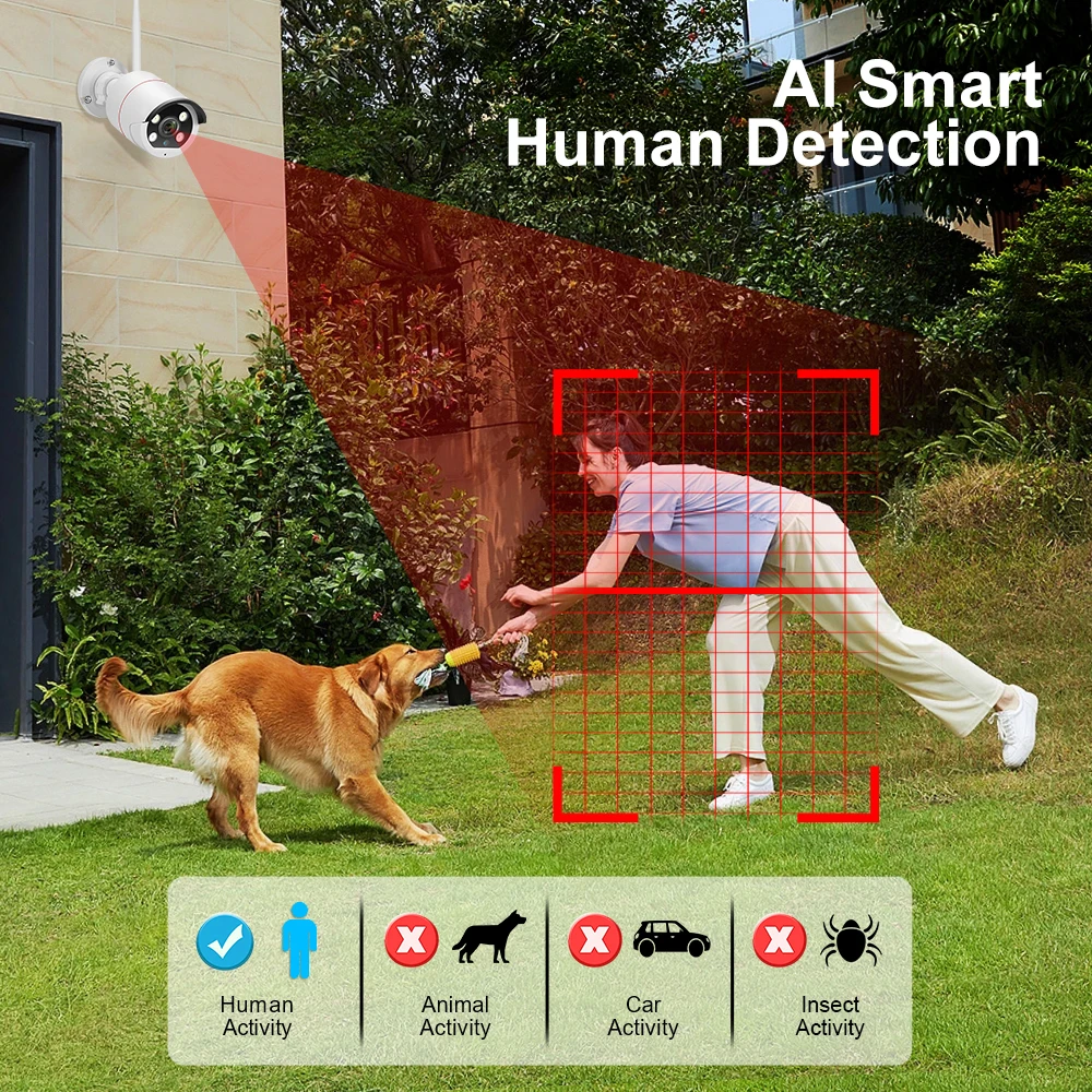 MISECU-Smartphone HD 4CH, 5MP, WiFi, IP66