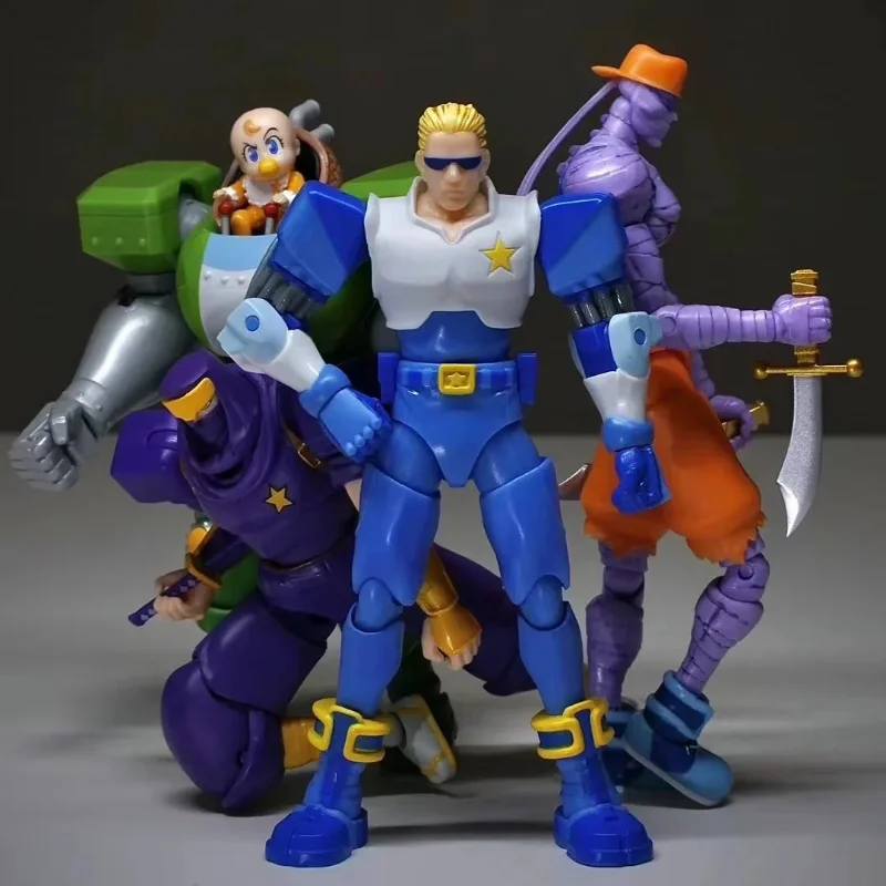 

52toys Captain Commando 1/18 Figure Mack The Knife Ginzu The Ninja Baby Head Arcade Game Action Doll Toy Birthday Gifts Toys