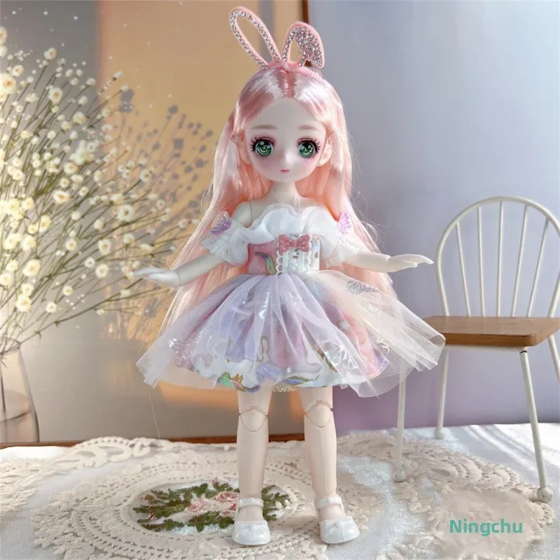 BJD-Puppe, Kinderspielzeug, weibliches Geschenk, Douyin, gleicher Stil, das zweite Dimension Element, 23 cm, Comic-Gesicht, Sternenhimmel, Augenpuppe, 7 Punkte