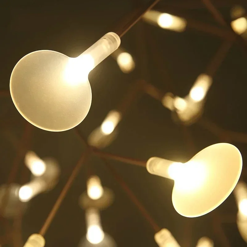 

Vintage Tree Leaf LED Chandelier Light Creative Art Designer Suspension Lamp by Bertjan Pot for Home Lighting