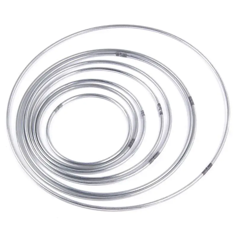 Runde Metall-Traumfänger-Ringe 5 Stück Geschweißte Eisenringe 35-250mm für Makramee DIY Handwerks- und Kunstprojektbedarf – Detail 11