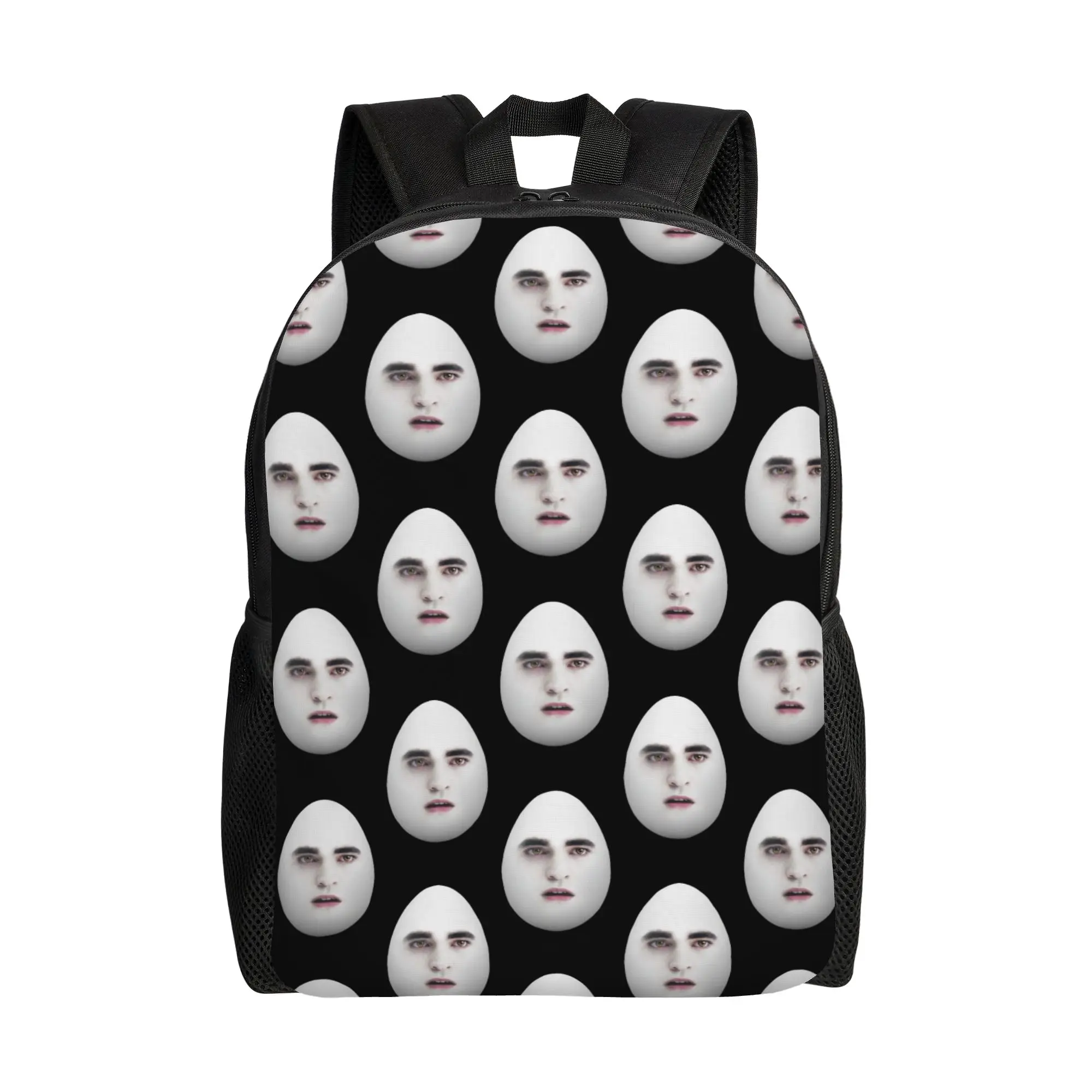 Funny Eggward Meme Backpack for Men Women Teenage High School Hiking Travel Daypack Twilight Edward Cullen College Shoulder Bag