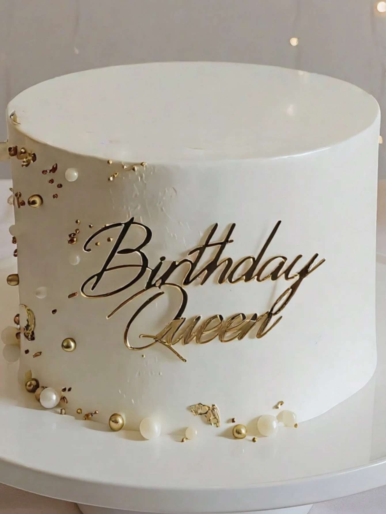 Adorno para tarta PMMA "Reina de cumpleaños", decoración superior para tarta con gráfico de letras modernas para fiesta de cumpleaños, 3 uds.
