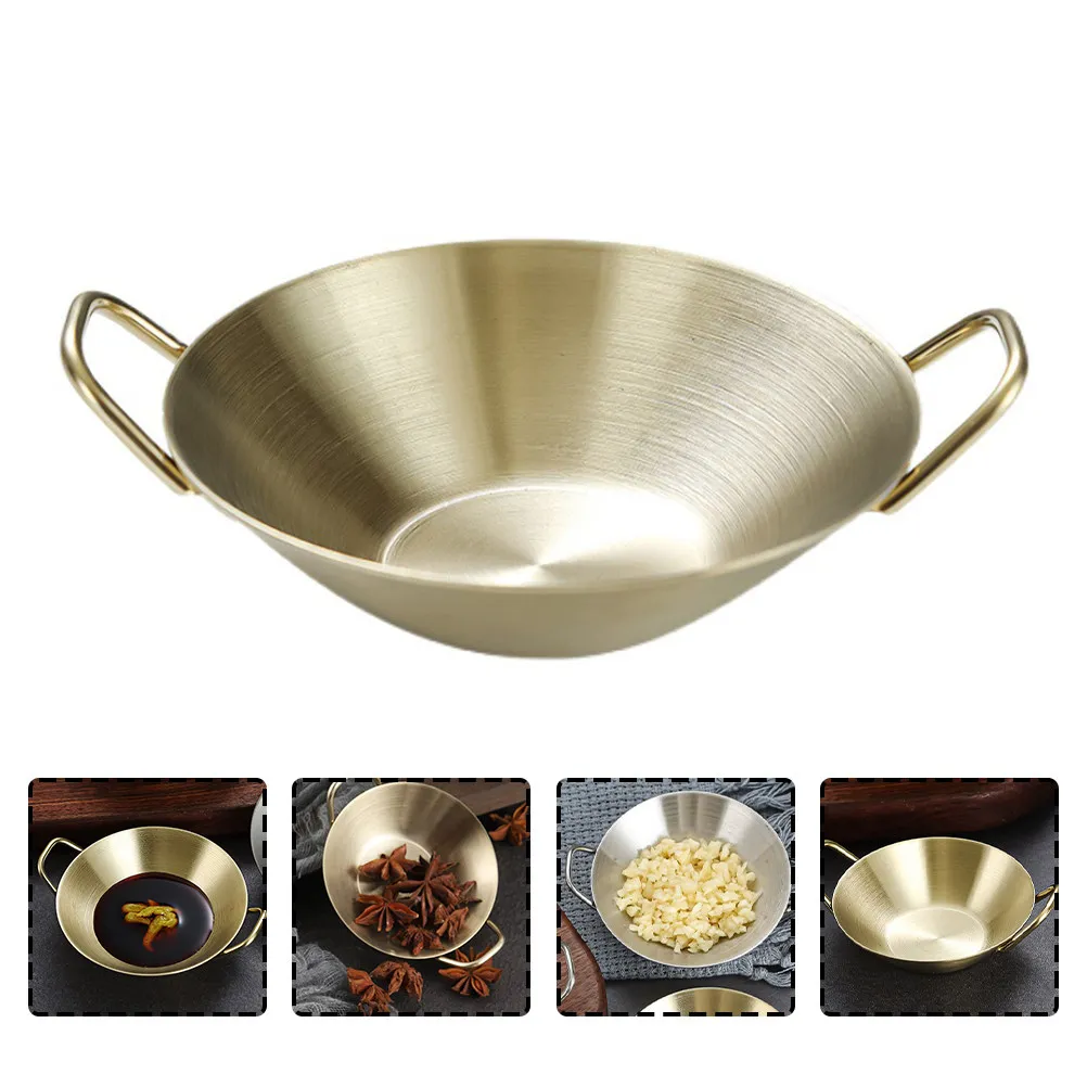 Plato para Salsas de Acero Inoxidable de Alta Calidad con Asa, Diseño Elegante y Simple, para Salsas como Ketchup, Chutney y Vinagre