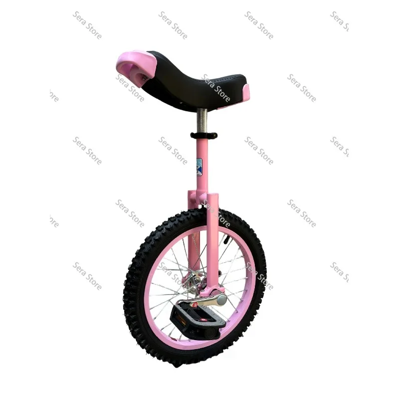 Kids Adults Outdoor Sports Unicycle Pedal Bicycle Single Wheel Bike Training Balance Cycle Durable Steel Frame Portable Riding