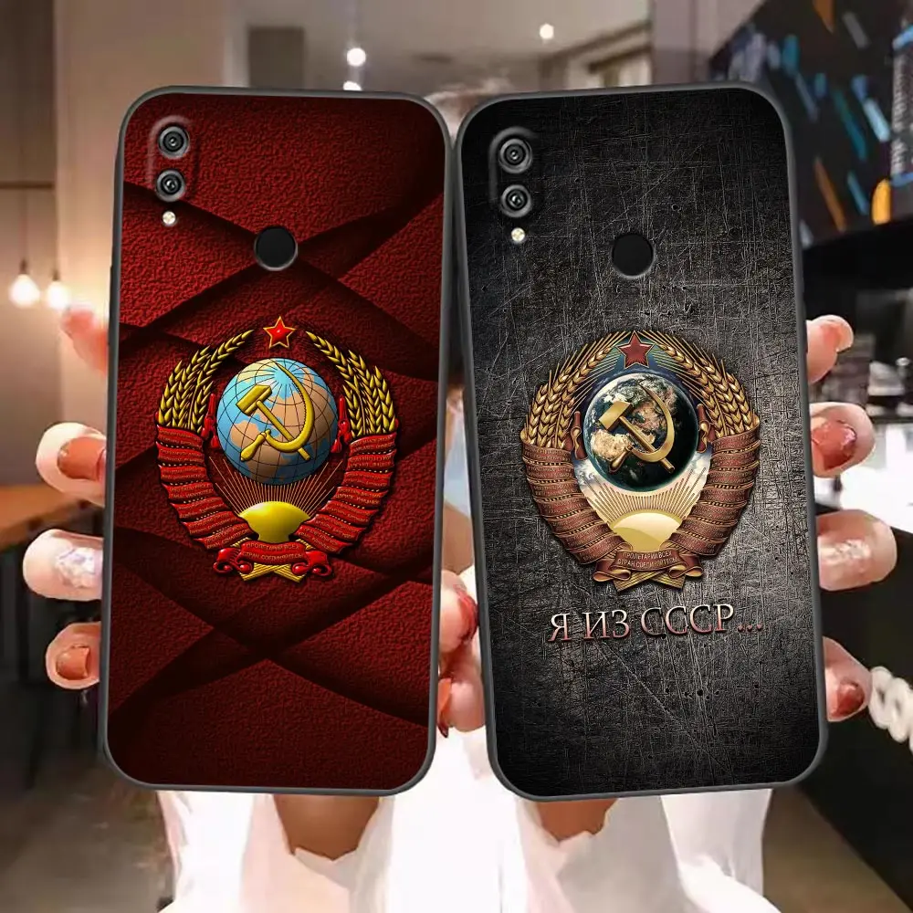 CCCP Two-Headed Eagle Flag Of Russia Phone Funda Case For Honor X50 X40 X30 X20 X10 X9 X9A X8 X7 V40 Magic 3 4 5 Pro Case Shell