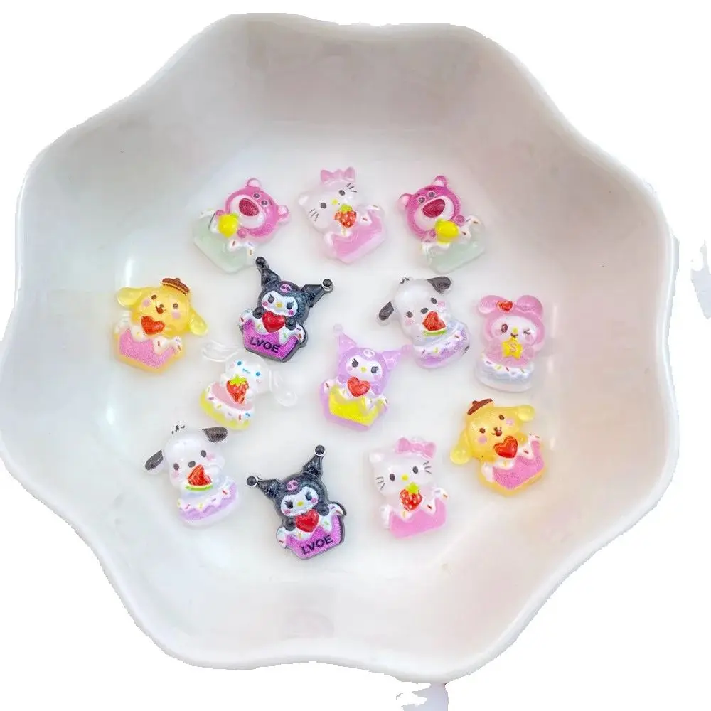 

30Pcs New Cute Resin Cartoon animals Series Flat Back Parts Embellishments For Hair Bows Accessories