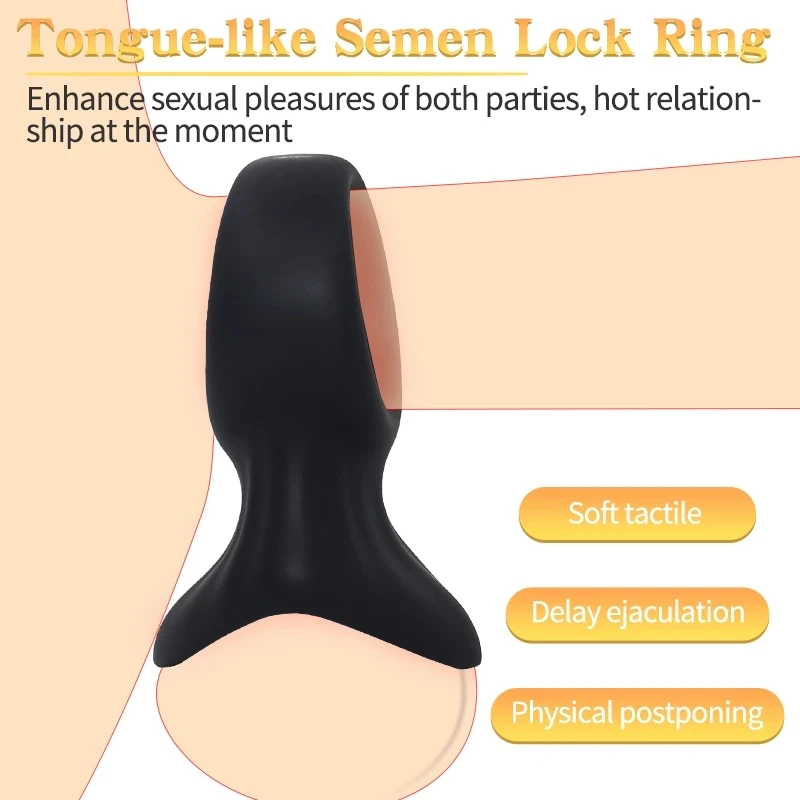 Hot Selling Silicone Cockring For Men Penis​ Sleeve Scrotum Stretcher Bondage Cage Adult Supplies Sexy Toys Small Penis Extender