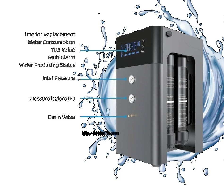 

2025 New Smart Large Capacity Commercial UV Light Reverse Osmosis Water Filter System Water Filter Machine Water Purification
