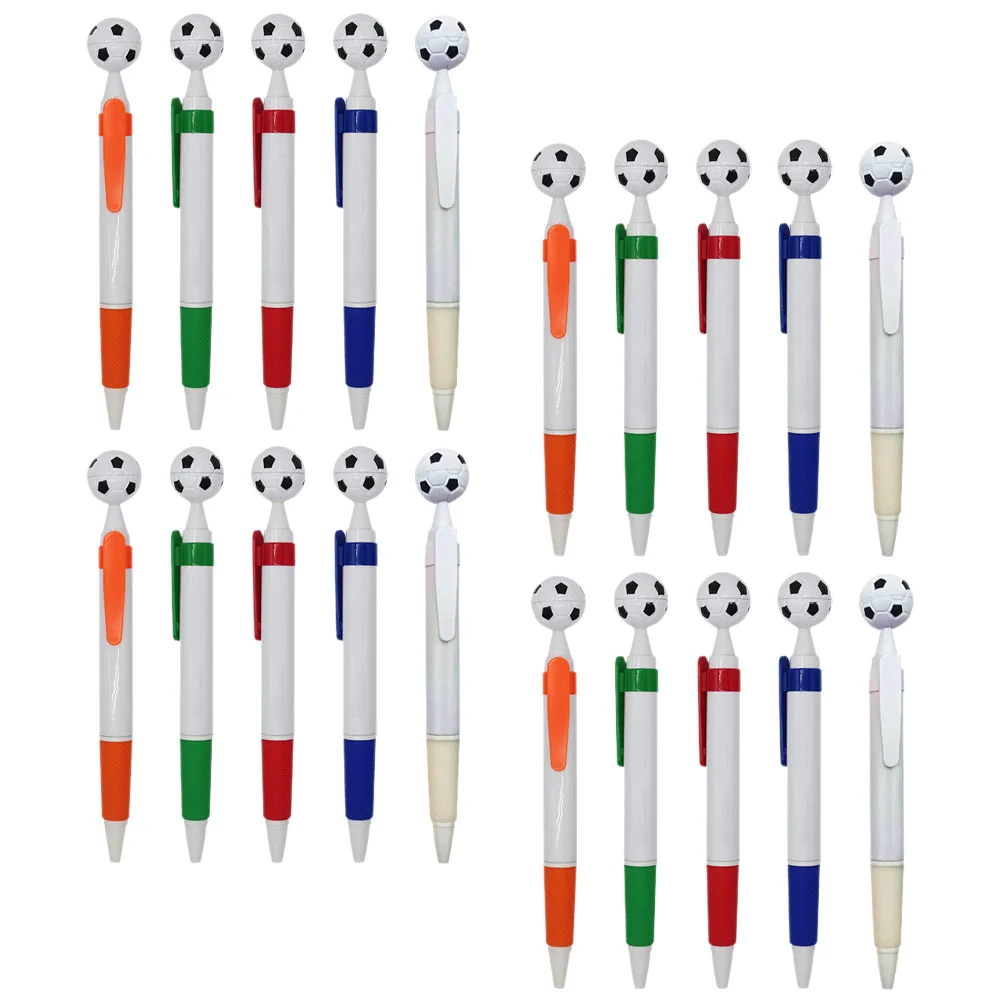 

20 Pcs Football Ballpoint Pen Party Writing Pens Soccer Journal Planner for Abs Office Supplies Student