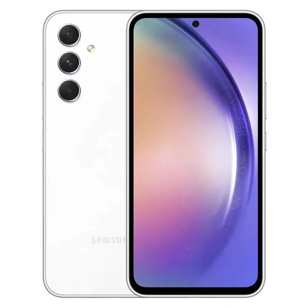 هاتف Samsung Galaxy A54 5G A546U1 أصلي 6.4 بوصة AMOLED 2SIM 6GB RAM 128GB ثماني النواة بصمة NFC هاتف محمول مجدد غير مقفول