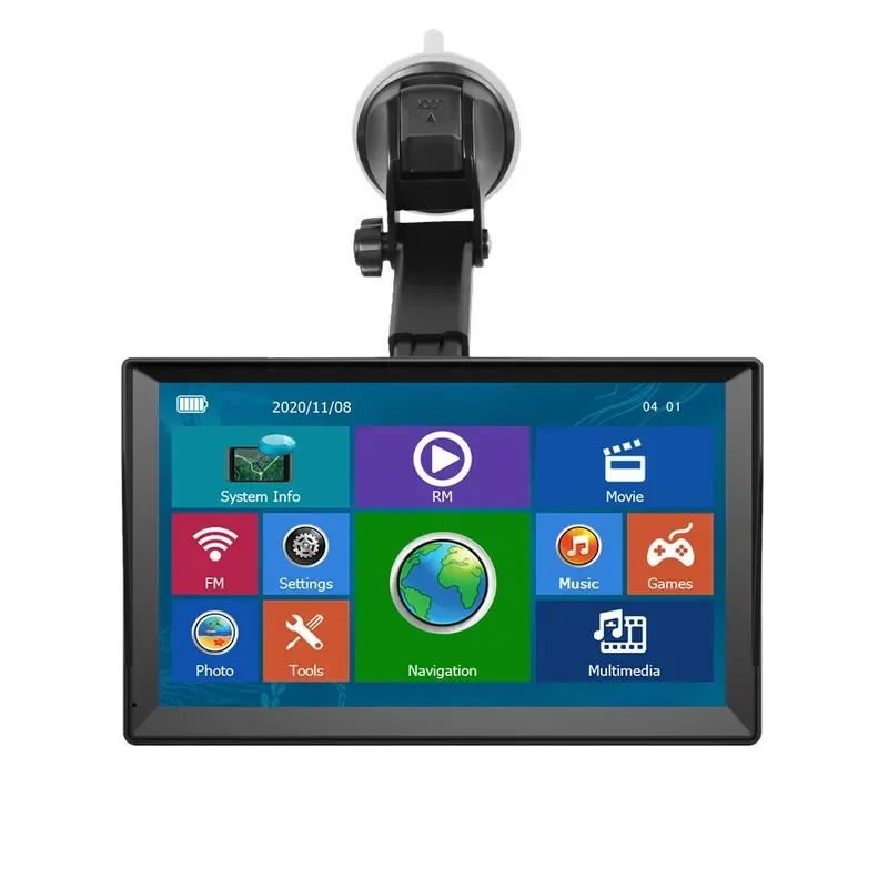 Portable 9-inch Gps Navigator Car Large Screen Capacitive Screen 8G + 256M Steam Truck