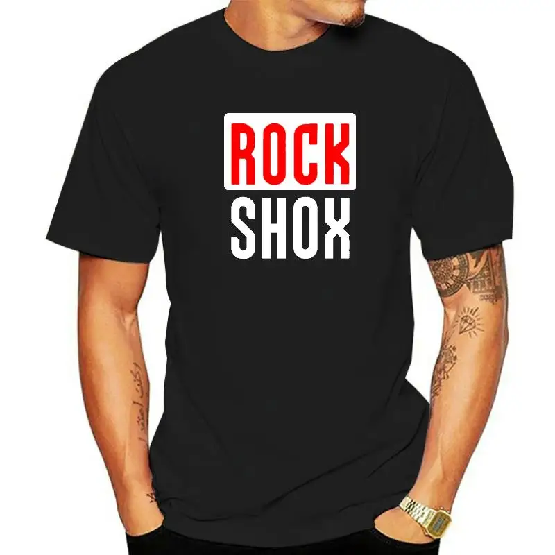 Tshirt men summer top tees Rockshox Rock Shox Shock Suspension Mountain Mtb T Shirt new fashion tee-shirt man tee