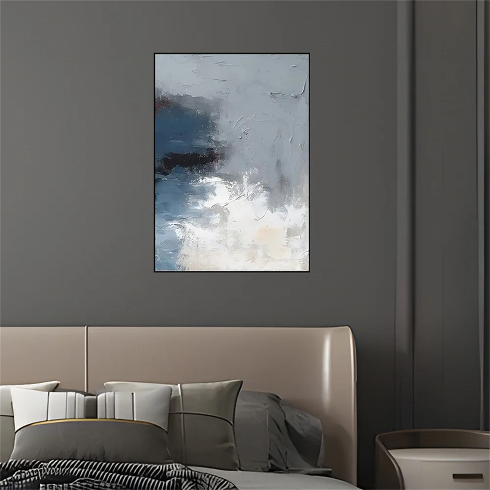 

100% Handmade Landscape Oil Painting On Canvas Thick Textured 3d Flower Trees Wall Art Picture For Home Living Room Decor Poster