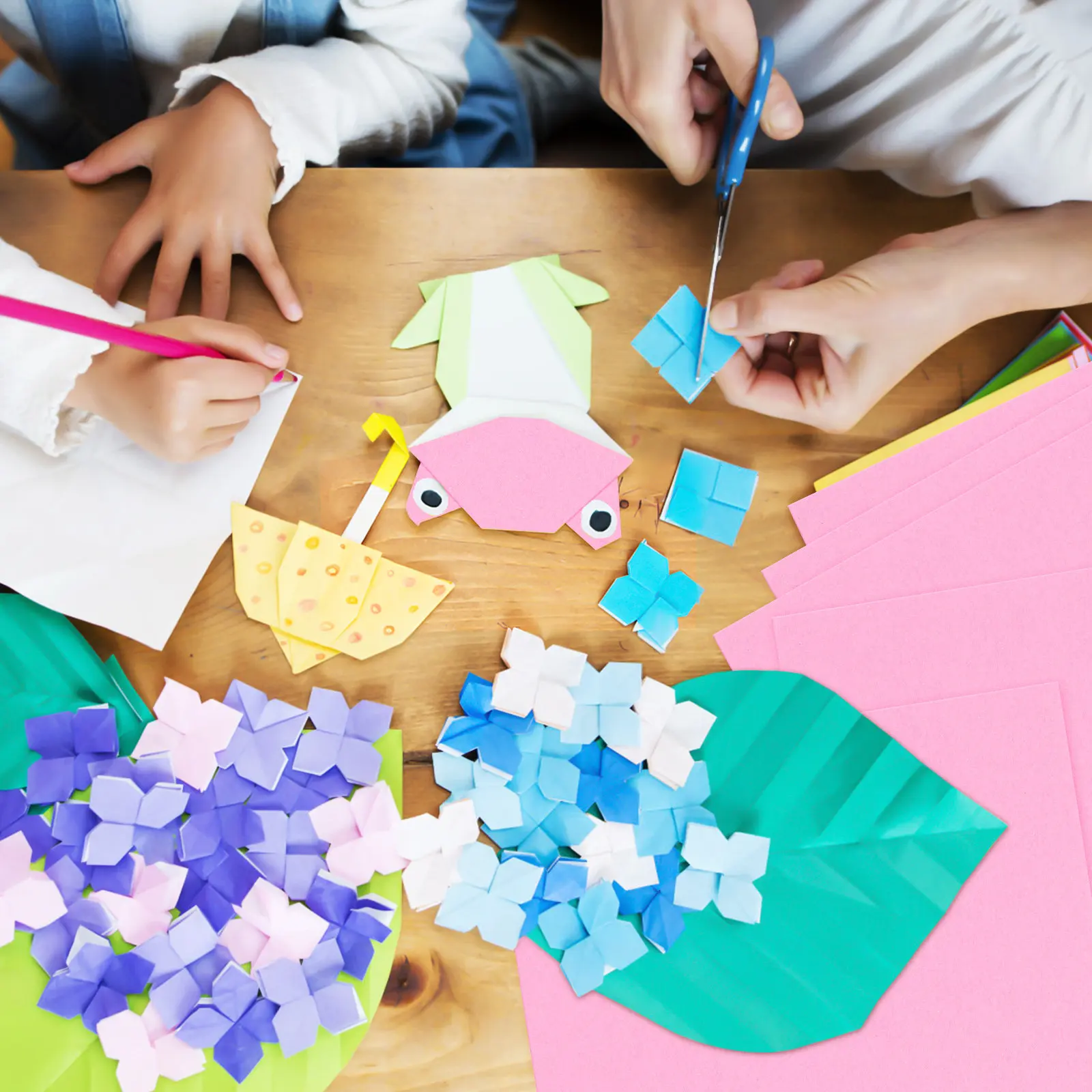 

100Pcs A4 Pink Color Cardstock Thick Paper for DIY Crafts Scrapbooking Card Making Origami Colored Paper Sheets