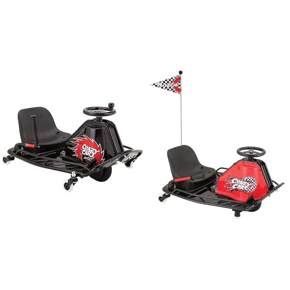 SPEDIZIONE VELOCE Crazy Cart DLX - Go Kart elettrico Drfting 24V - Barra di deriva migliorata