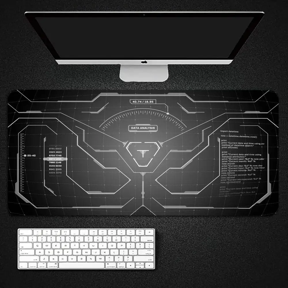 Imagem -02 - Tuf Gaming Mouse Pad Acessórios para Jogos Escritório Gamer Tapete de Mesa Teclado Laptop Não-deslizamento Notebook Rubber Mousepad Xxl Preto