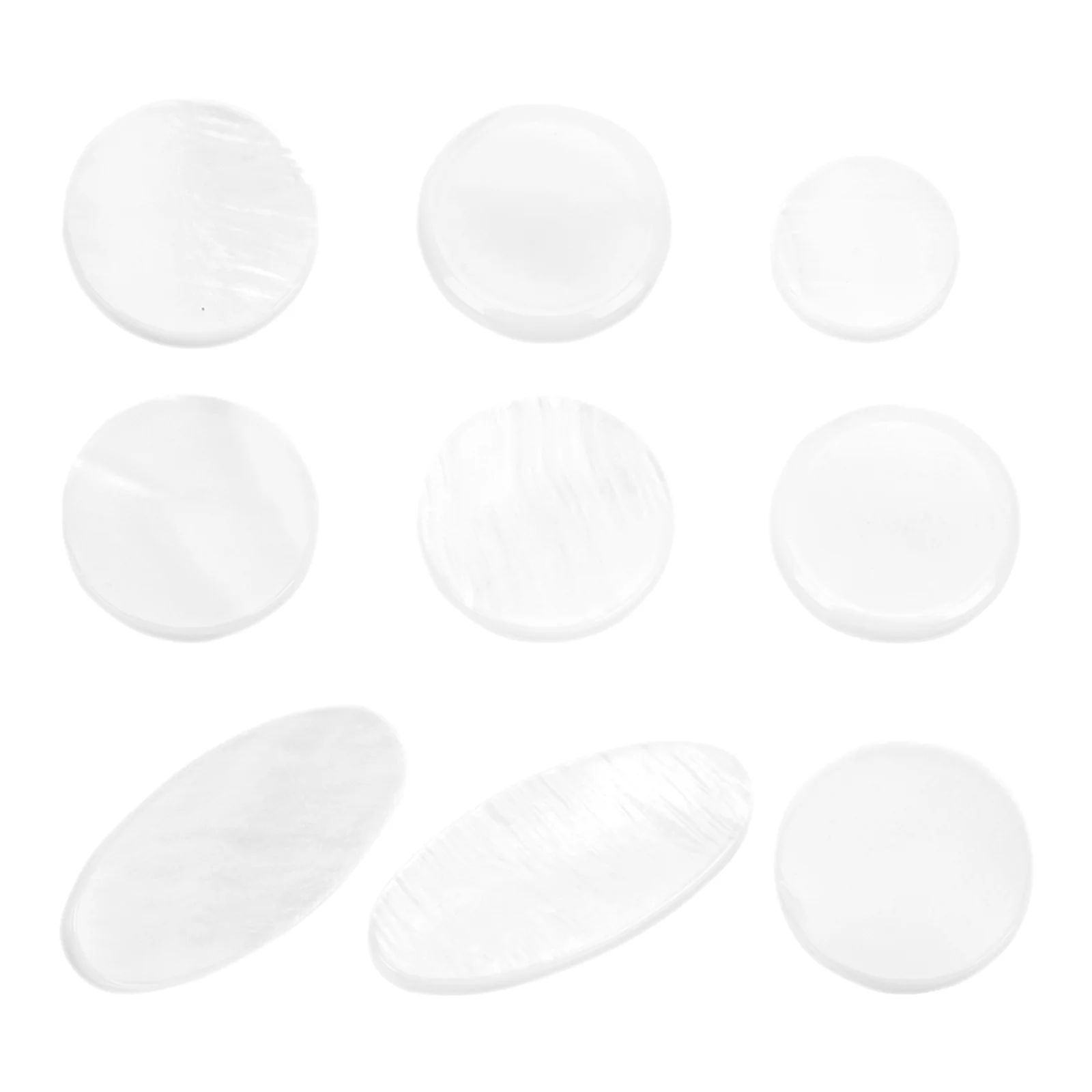 

9pcs Saxophone Key White Shell Buttons for Alto Tenor Soprano Sax Replacement Parts Accessories Durable Pure Decorative
