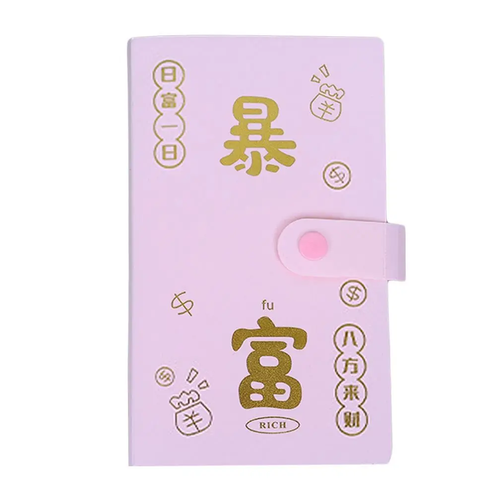 Get Rich Overnight 100 ซองประหยัดเงิน Challeng ประหยัดเงิน PP Mini Binder Savings Challenge กันน้ําขนาดใหญ่ความจุ