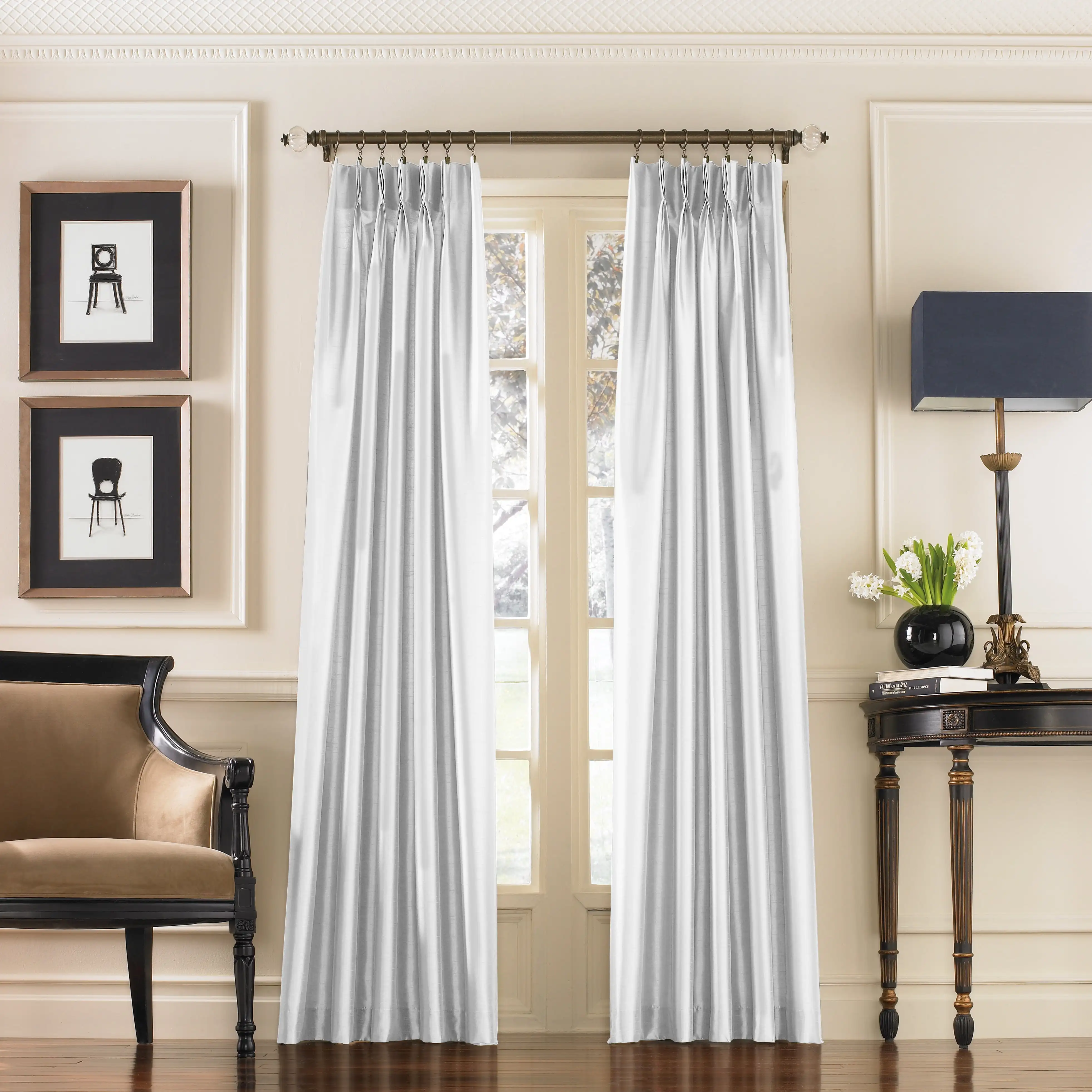 

Marquee 95 Single Panel Curtain, White, Adult