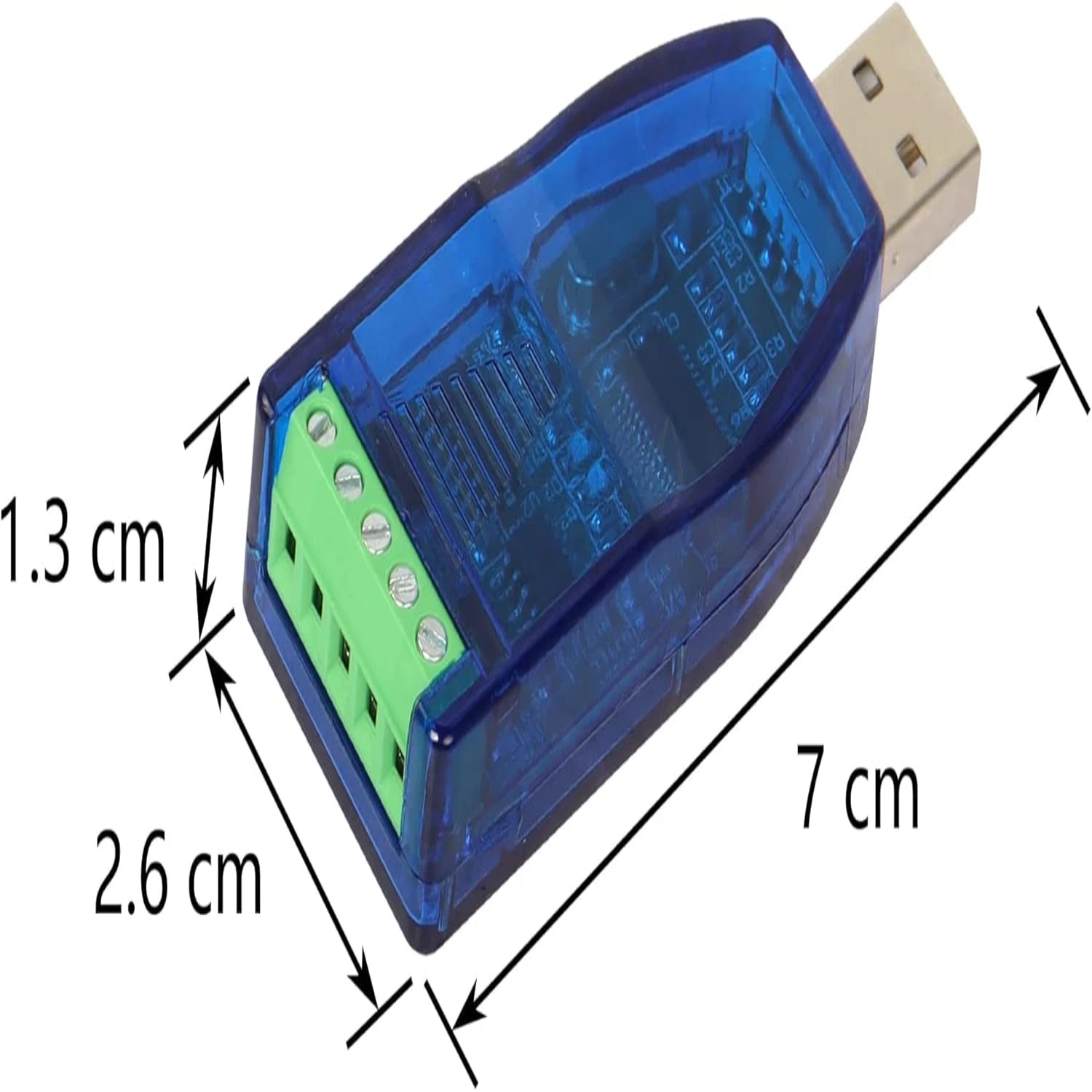محول طرفي USB أزرق ذكر إلى RS485 RS232 متوافق مع نظام التشغيل Windows 7، 8، 10: عالي الجودة، وفعال لنقل البيانات
