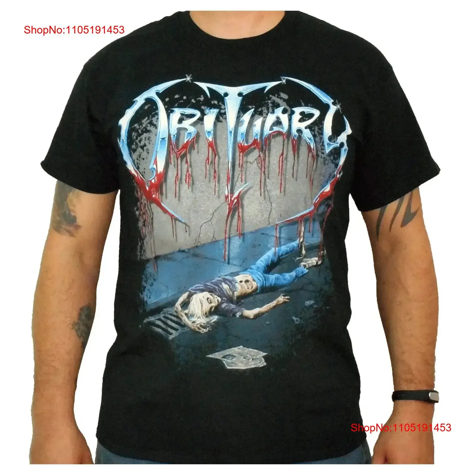 

OBITUARY Slowly We Rot Men's T Shirt vintage Washed Unisex Stylish Comfortable Stretched Slightly streetwear Breathable fashion