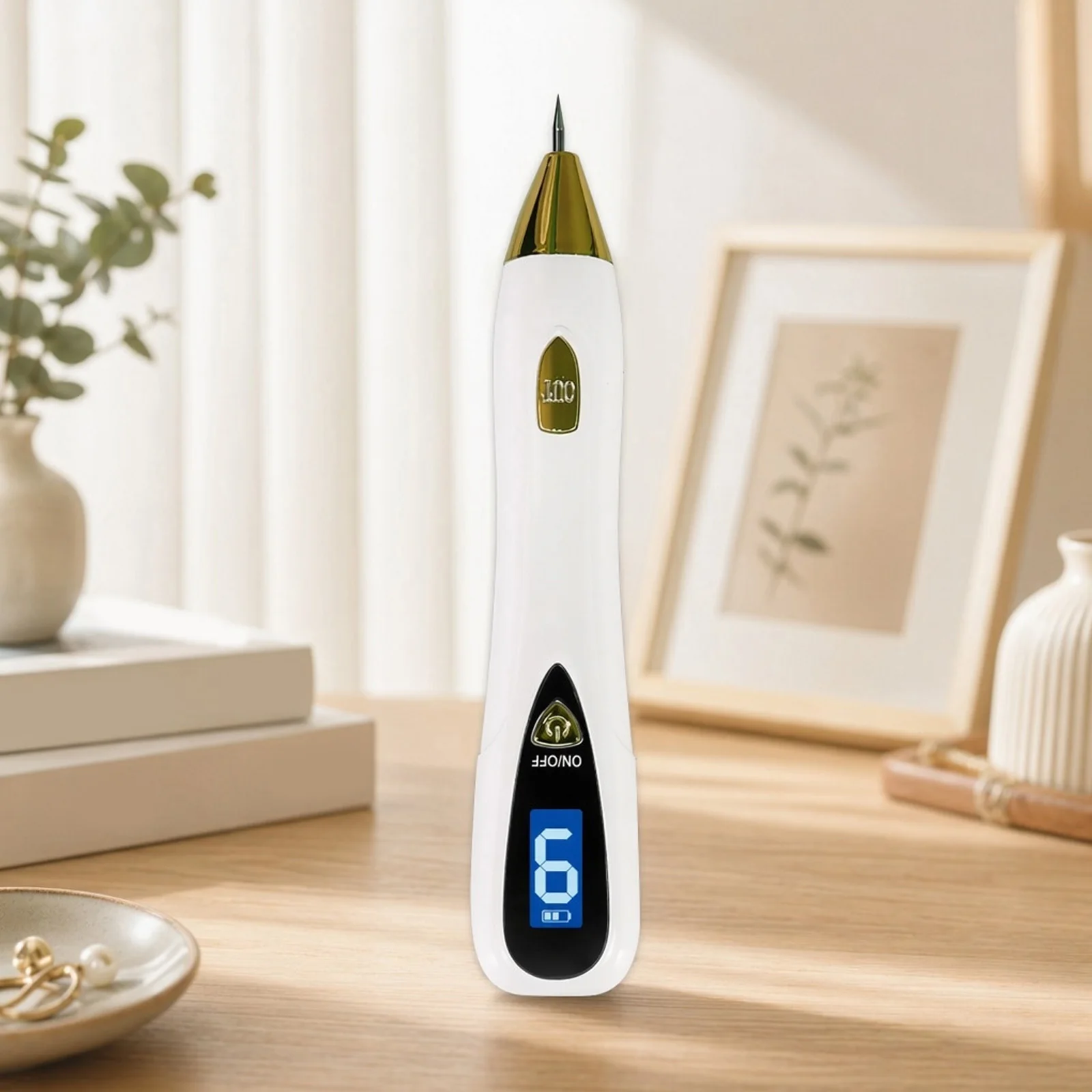 9 Levels Skin Tag Remover Pens with LED Display Professional Mole Wart Removal Tool Portable Plasma Pens for Face Body Beauty