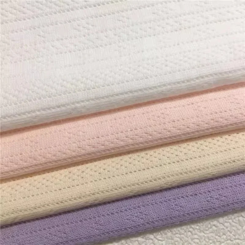 

1meter Jacquard Knit Fabric Stretchy Cotton Kids Clothing Tops Casual Handmade DIY Home Wear Spring Autumn Designer Inspired