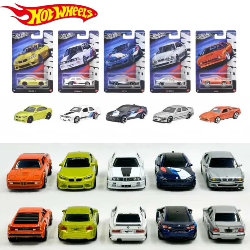 

Original Hot Wheels Bmw Set 2025 Silver Series M1 M2 M3 M4 M5 1:64 Scale Die-Cast Model Vehicle Cars Unopened Boy'S Gifts Hot