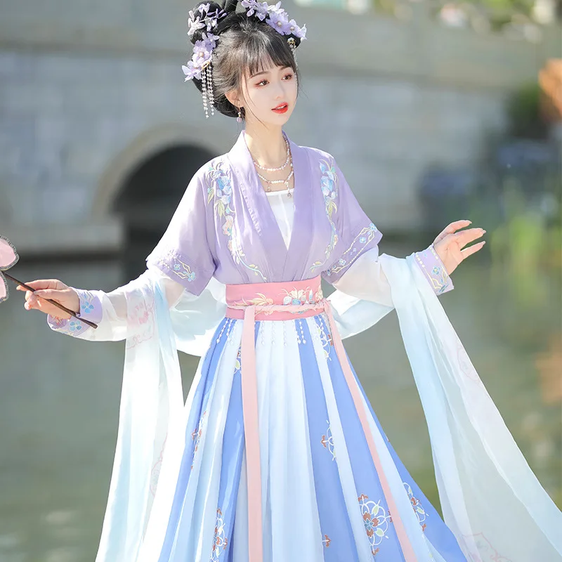 

NT150 Original Tang Dynasty Hanfu Female New Adult Tang Dynasty Ancient Dress Super Fairy Ancient Style Daily Summer