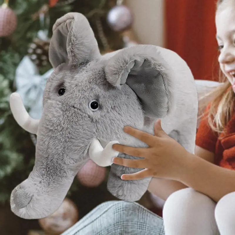 Olifant Knuffel Schattige Cartoon Olifant Pop Kussen 13.8Inch Schattige Cartoon Zacht Knuffel Voor Kinderen Baby 'S Peuter