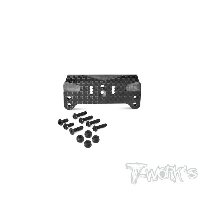 Original T Works TO-319-T3.2 Carbon Fiber Front Body Mount Adaptor ( For Team Associated RC8 T3.2 ) Rc Tool