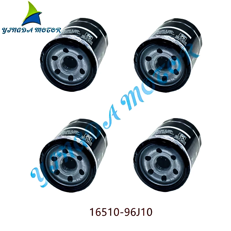 New Oil Filter 16510-96J10 16510-96J00 Replacement For Suzuki 4-Stroke 150-300HP Outboard Engine Parts