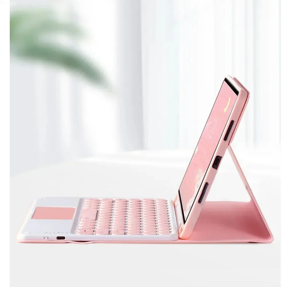Bluetooth Keyboard Tablet Case for Redmi Pad SE 11 2023 Funda Leather Detachable Magnetic Case with Mouse Build-in Pencil Holder