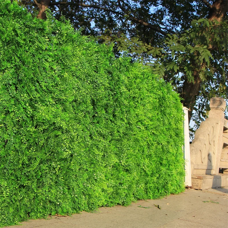 

Outdoor Artificial Boxwood Ivy Hedge Privacy Fence Wall 10"X10" UV Proof Grass Mats Plastic Plants for Decoration Garden Indoor