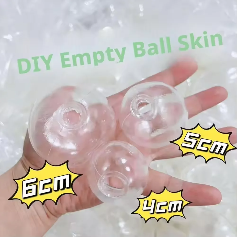 10PCS DIY Empty Ball Shell For Handmade Toy - Creative DIY Stress Relief Ball Kit Soft Slow Rebound Design Fidget Toy