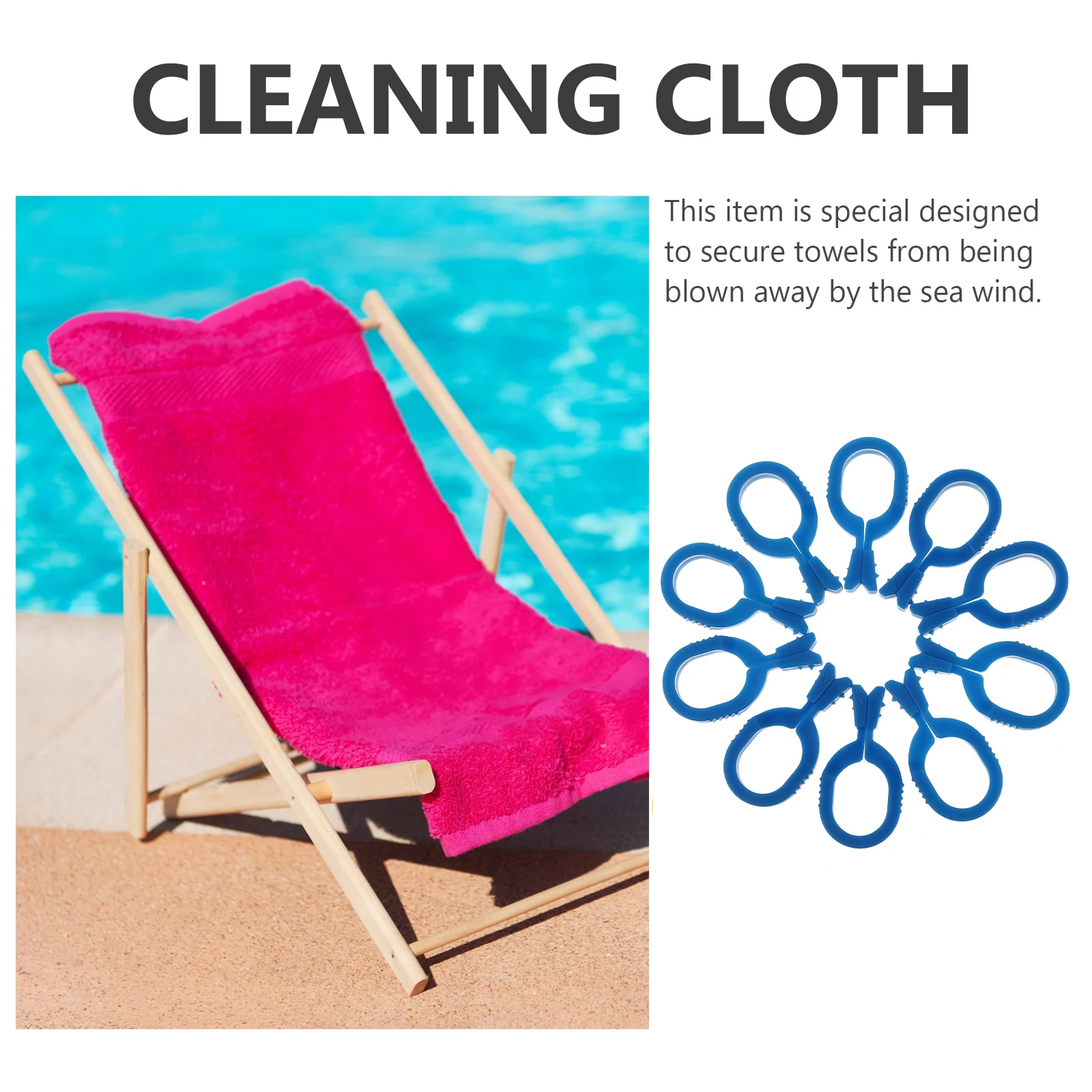 

20pcs Plastic Clips Towel Socks Clothes Hanger Multifunctional Beach Bathing Holder Strong Secure Clamp For Travel Home Outdoor