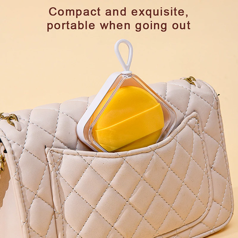 【Makeup Sponge Holder Air Cushion Container Beauty Storage Case Travel Protable Cosmetic Puff Holder Box Empty Eco-Friendly】