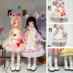 Princess Dress Suit 1/6 Bjd Doll Clothes 30CM Doll Clothes with Shoes Replacement Clothes Skirt Accessories Blythe Clothes