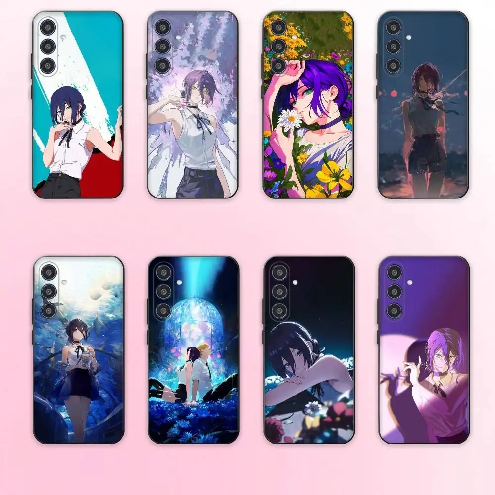 

Anime Cool Chainsaw Man Reze Phone Case For Samsung Galaxy A73,A72,A71,A70,A53,A52,A51,Others Soft Black Cover