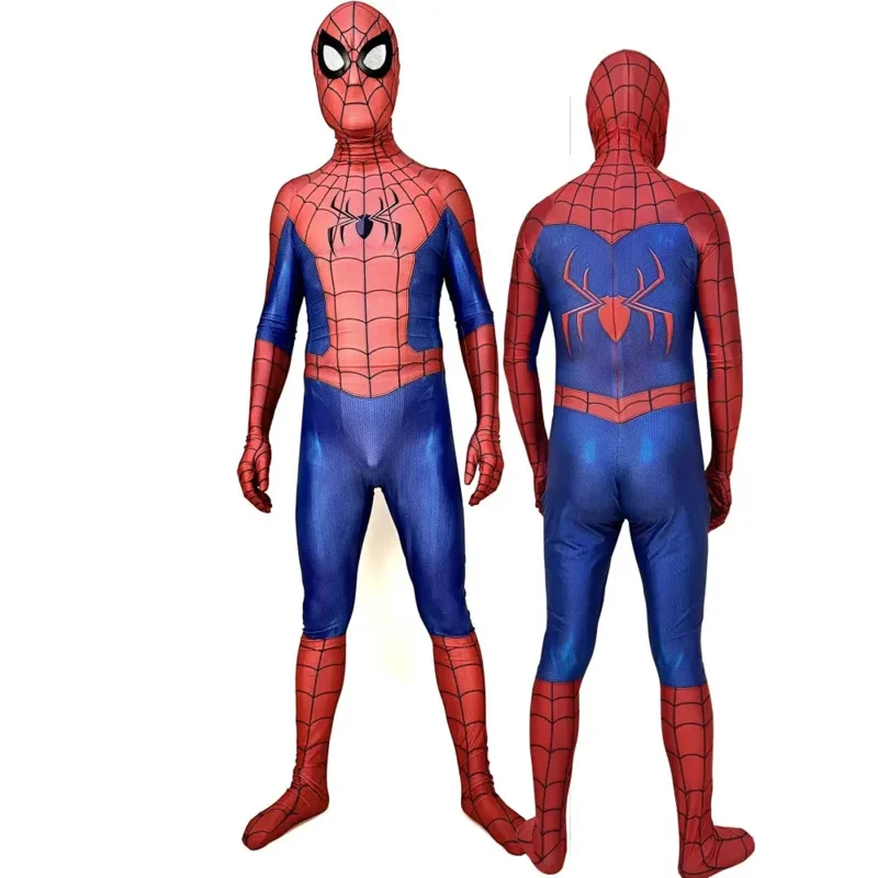 الكبار الاطفال لا طريقة المنزل Spidercosplay خارقة تأثيري حلي كامل ارتداءها Zentai الجلد الثاني دعوى الرجال بذلة الحفلات