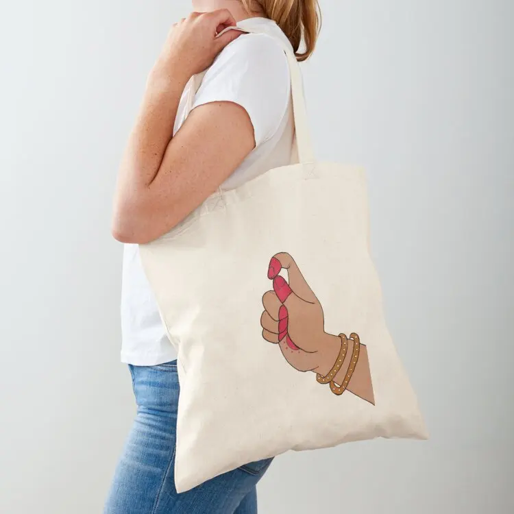 

Bharatanatyam dance Mudra hand gesture Tote Bag Eco bag Shopper supermarket folding bag Women's shopping