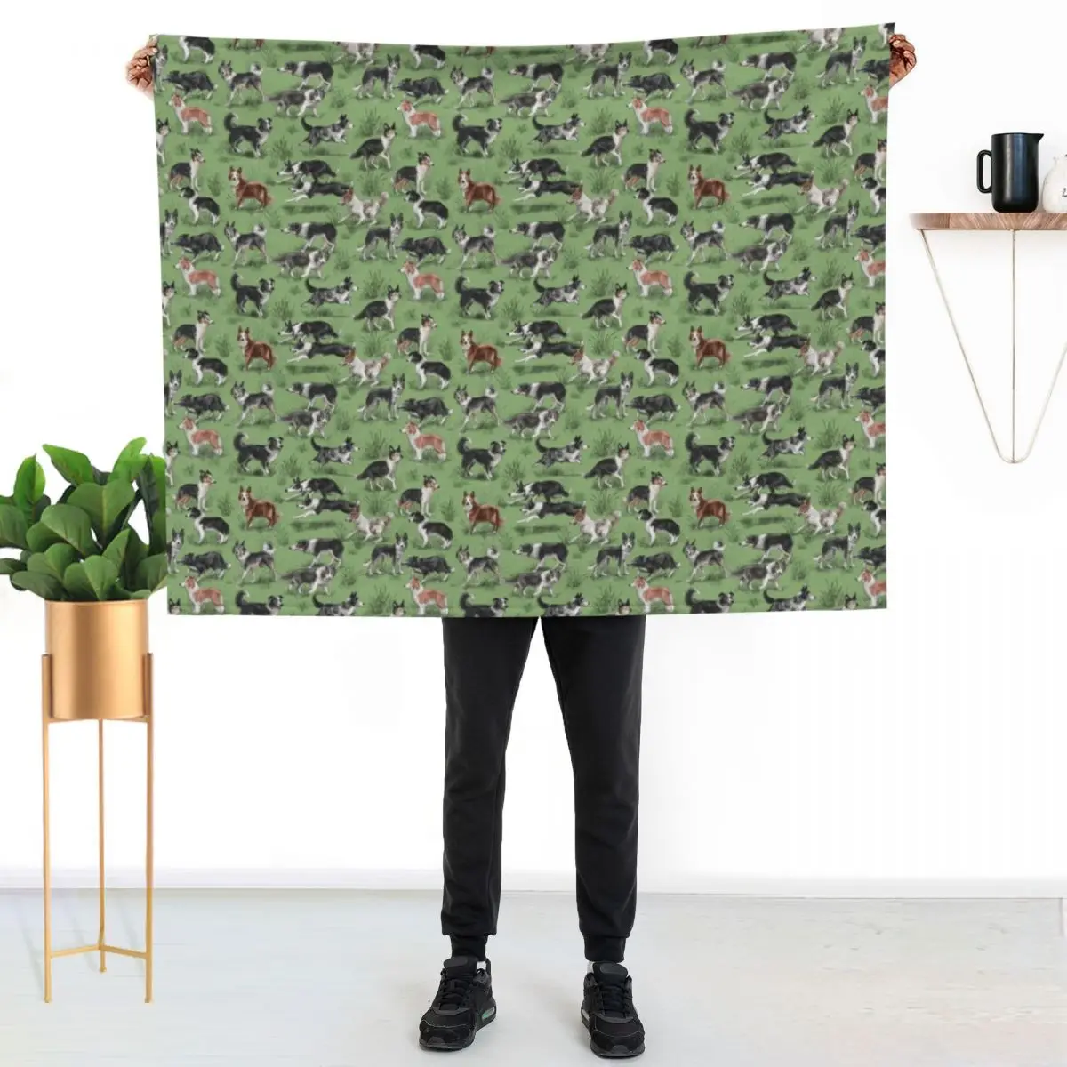 The Border Collie Throw Blanket Travel Soft Thermals For Travel Bed linens Tourist Summer Blankets