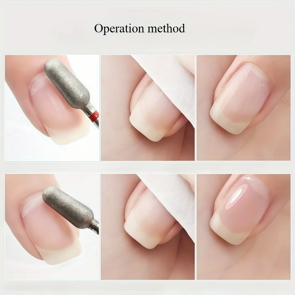 1/2/3 Piezas de Cabezal de Pulido de Uñas de Diamante para Gel y Cutícula, Herramienta Profesional de Manicura y Pedicura, Accesorios de Salón 2