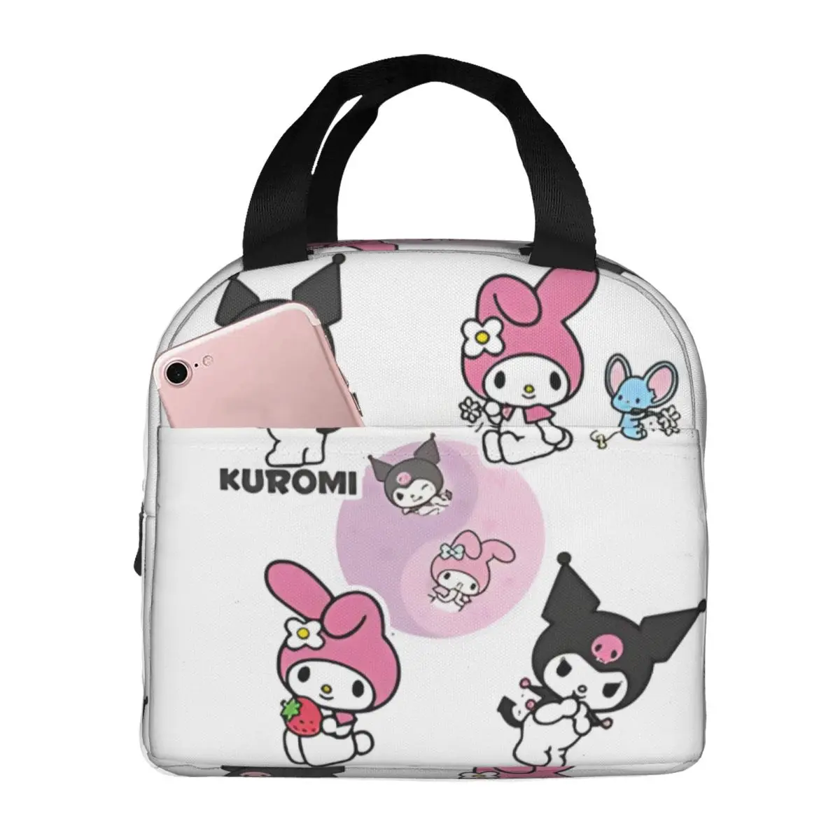 

Ice Pack Insulated Case Kuromi And Melody Multifunction Sanrio Travel Food Container Unisex